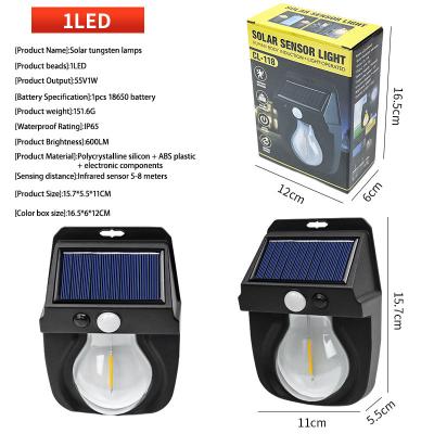 Applique solaire extérieure CL-118 avec détecteur de mouvement et ampoule LED