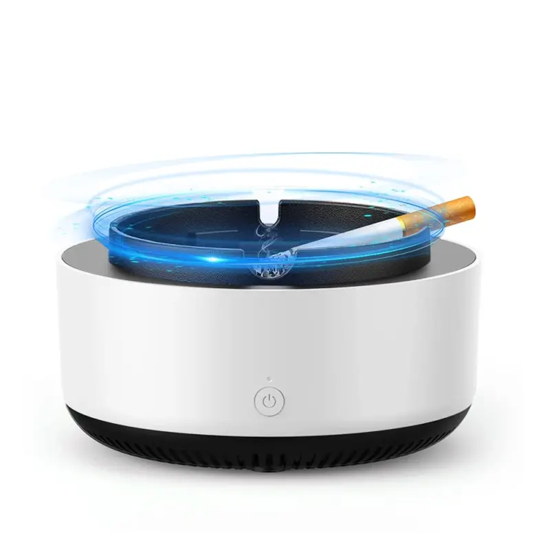 Cendrier intelligent auto-extinguible avec purification de fumée intégrée