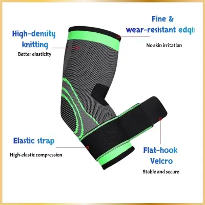 Coudière de maintien élastique avec sangle ajustable et tissu respirant