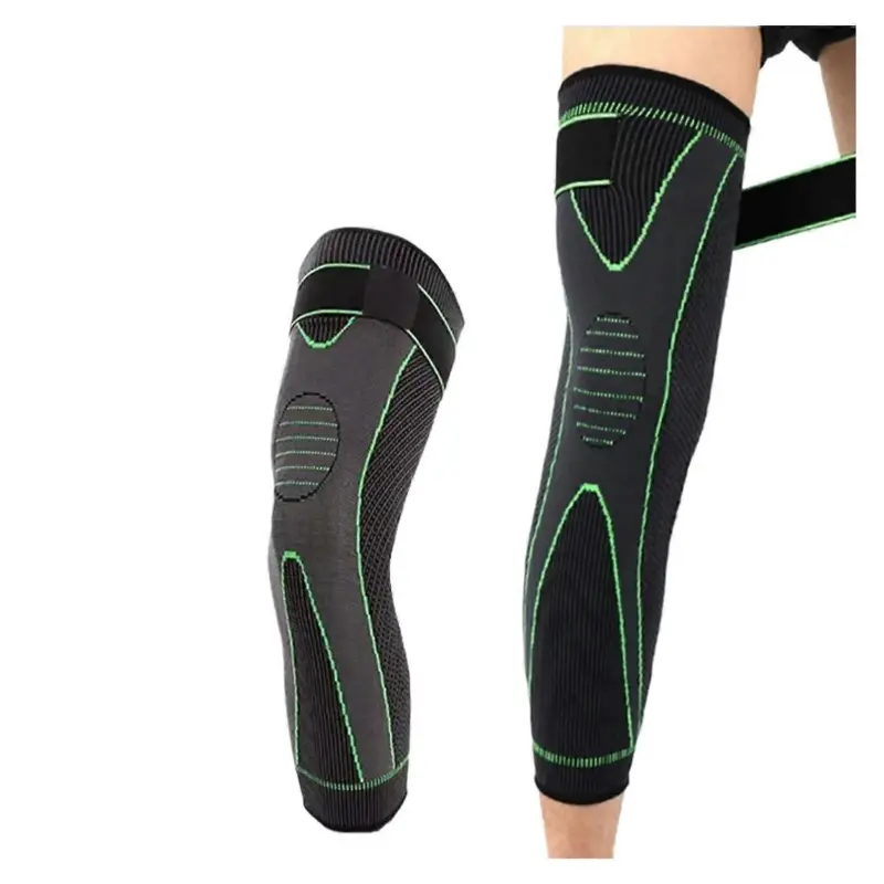 Genouillère de sport élastique avec maintien renforcé et maille respirante