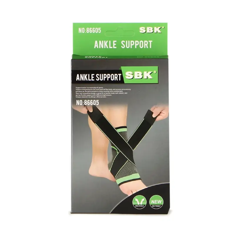 Chevillère de maintien ajustable avec sangles croisées pour soutien articulaire