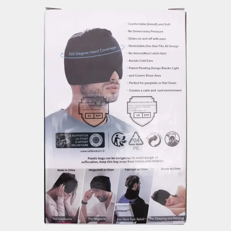 Masque de sommeil pour les yeux confortable et occultant, design doux