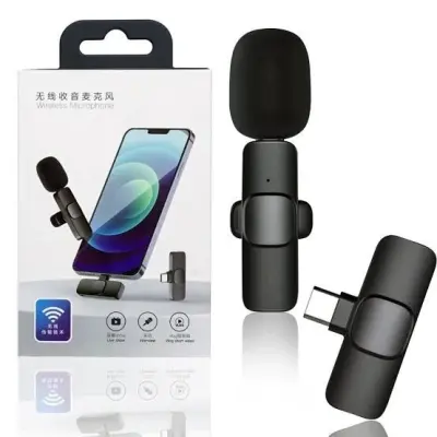 Microphone sans fil K9 pour smartphone avec double micro et récepteur USB
