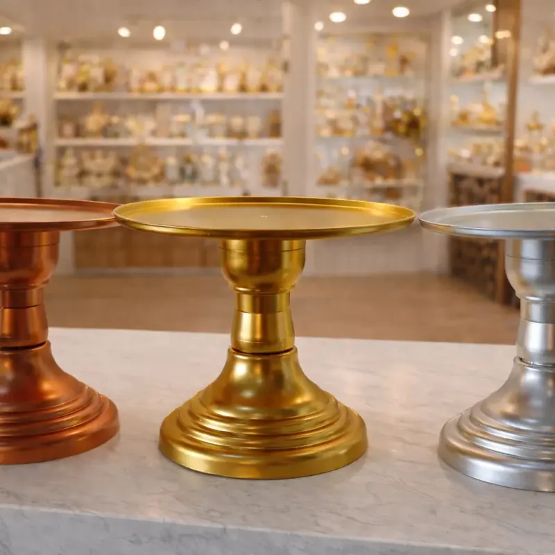 Présentoir à gâteau en métal décoratif – Support élégant pour gâteaux et pâtisseries