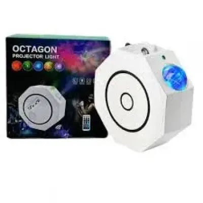 Projecteur LED Octagon avec effets galaxie multicolores et télécommande
