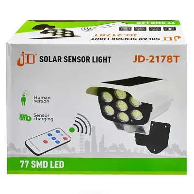 Applique murale solaire avec détecteur de mouvement et télécommande intégrée