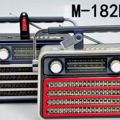 Radio portable MEIER M-182BT rétro avec Bluetooth et lecteur MP3