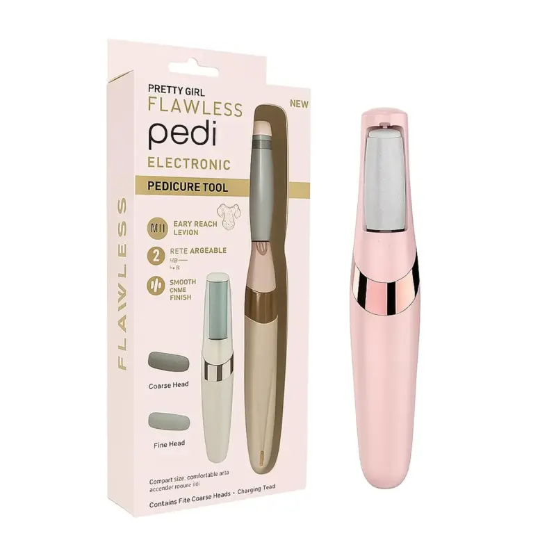 Râpe électrique pour pieds rechargeable avec têtes interchangeables