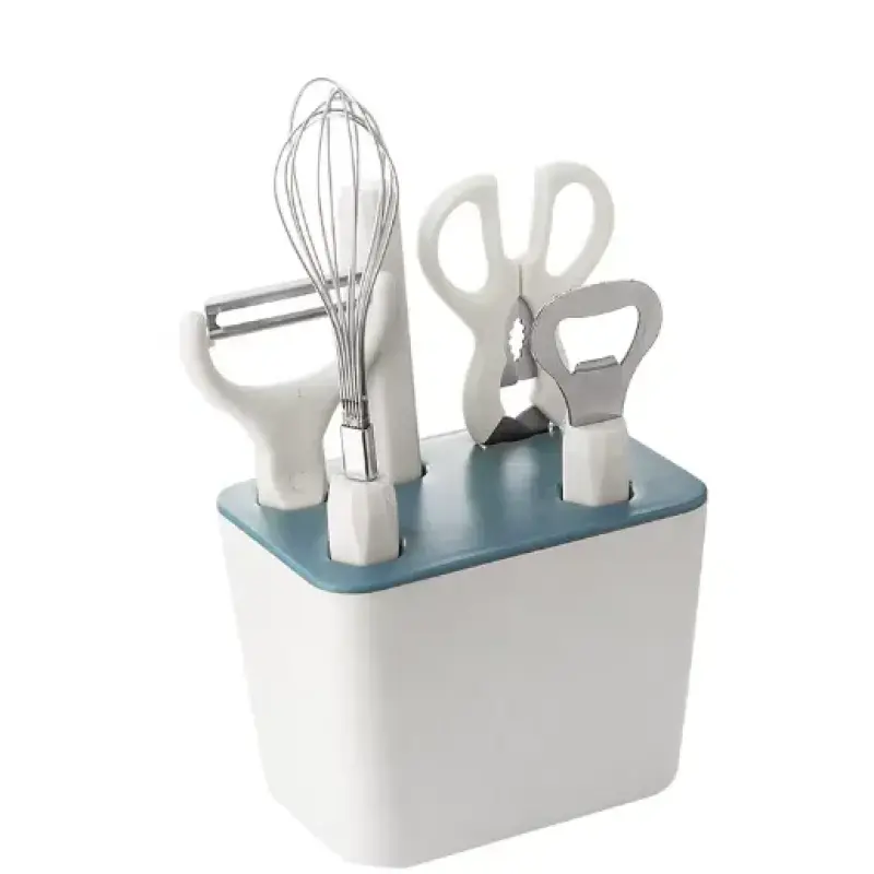 Support de rangement pour ustensiles de cuisine avec compartiments intégrés