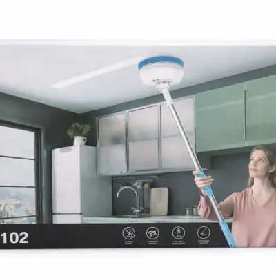 Nettoyeur électrique sans fil à manche long pour vitres et surfaces