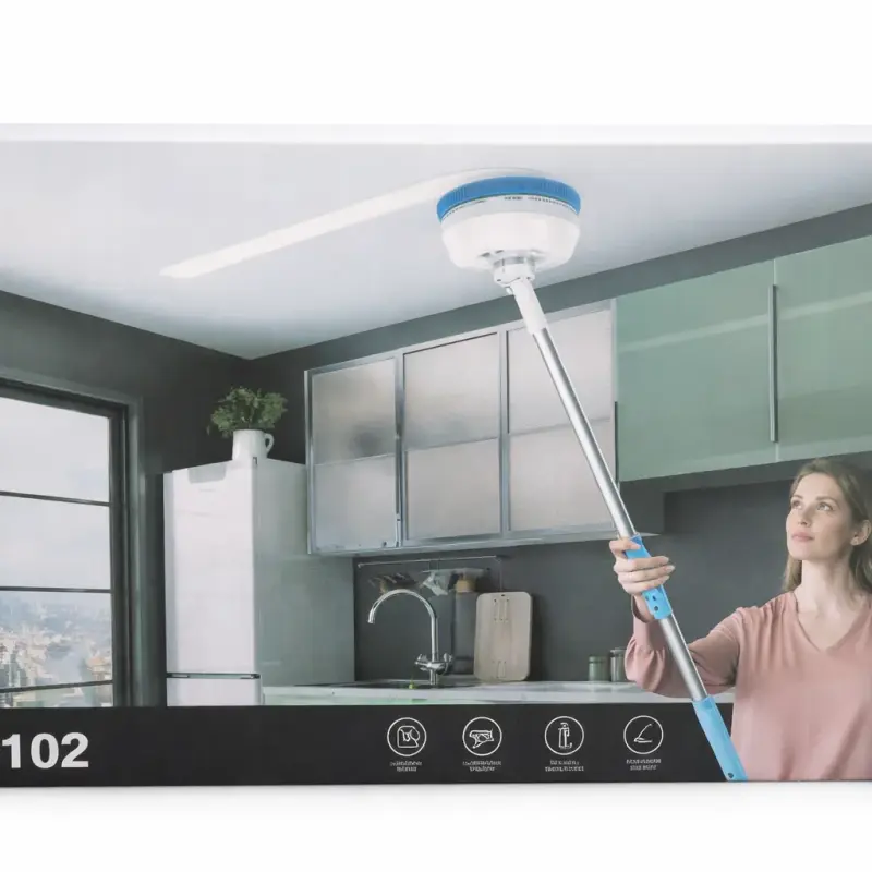 Nettoyeur électrique sans fil à manche long pour vitres et surfaces